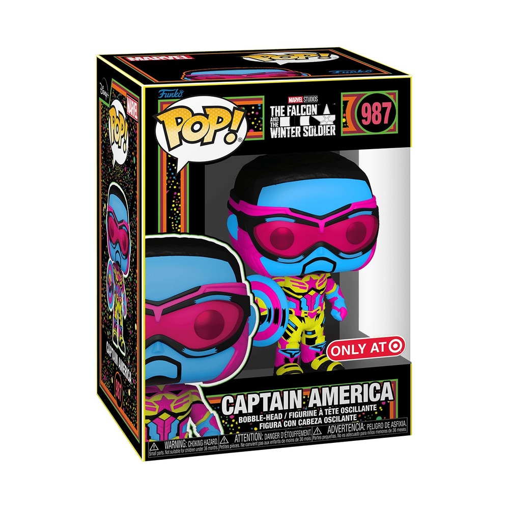 Funko Pop Marvel Captain America Black Light Target Exclusive 987 62755
